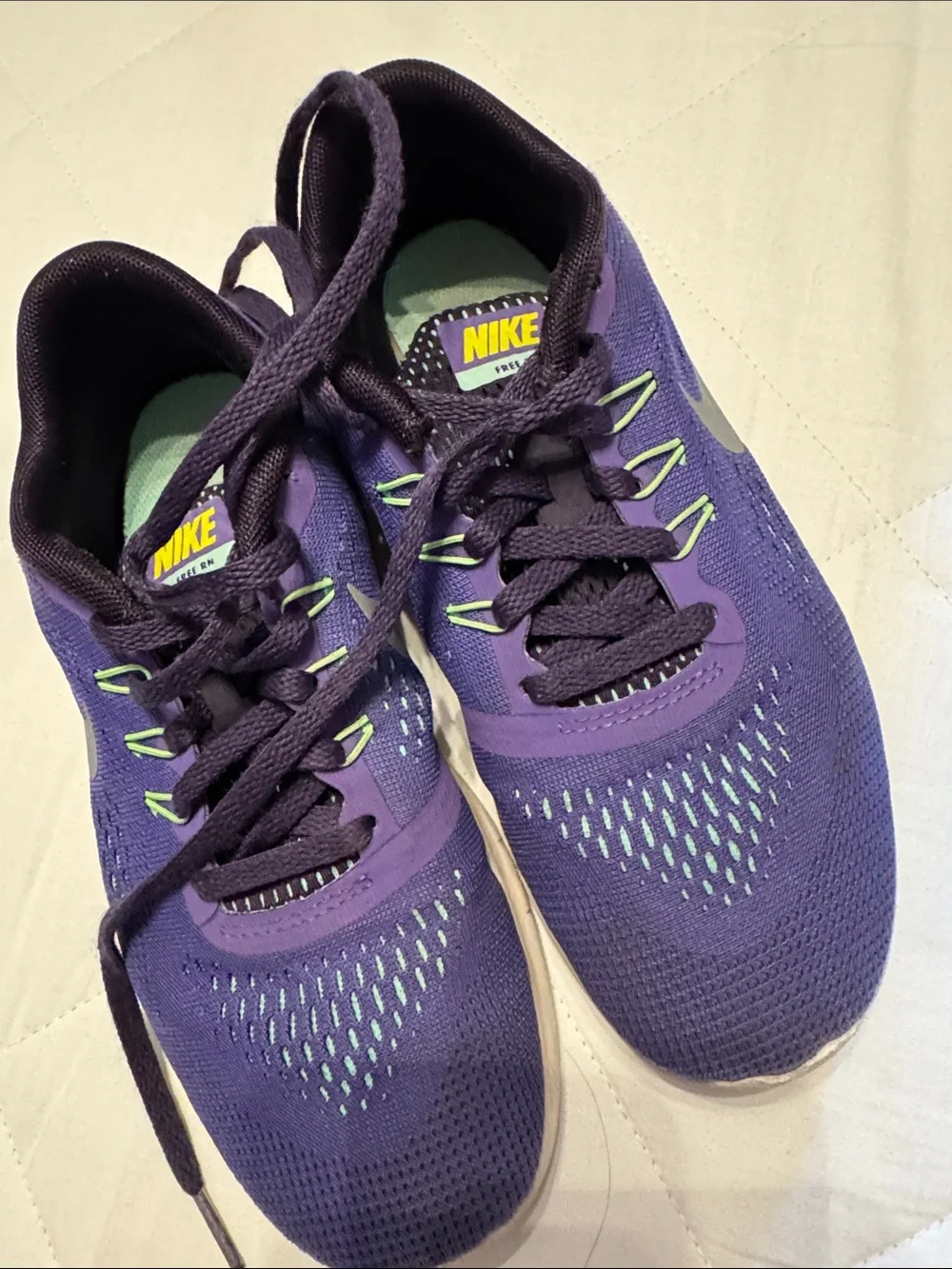 Nike Purple Sneakers with Mint Accents